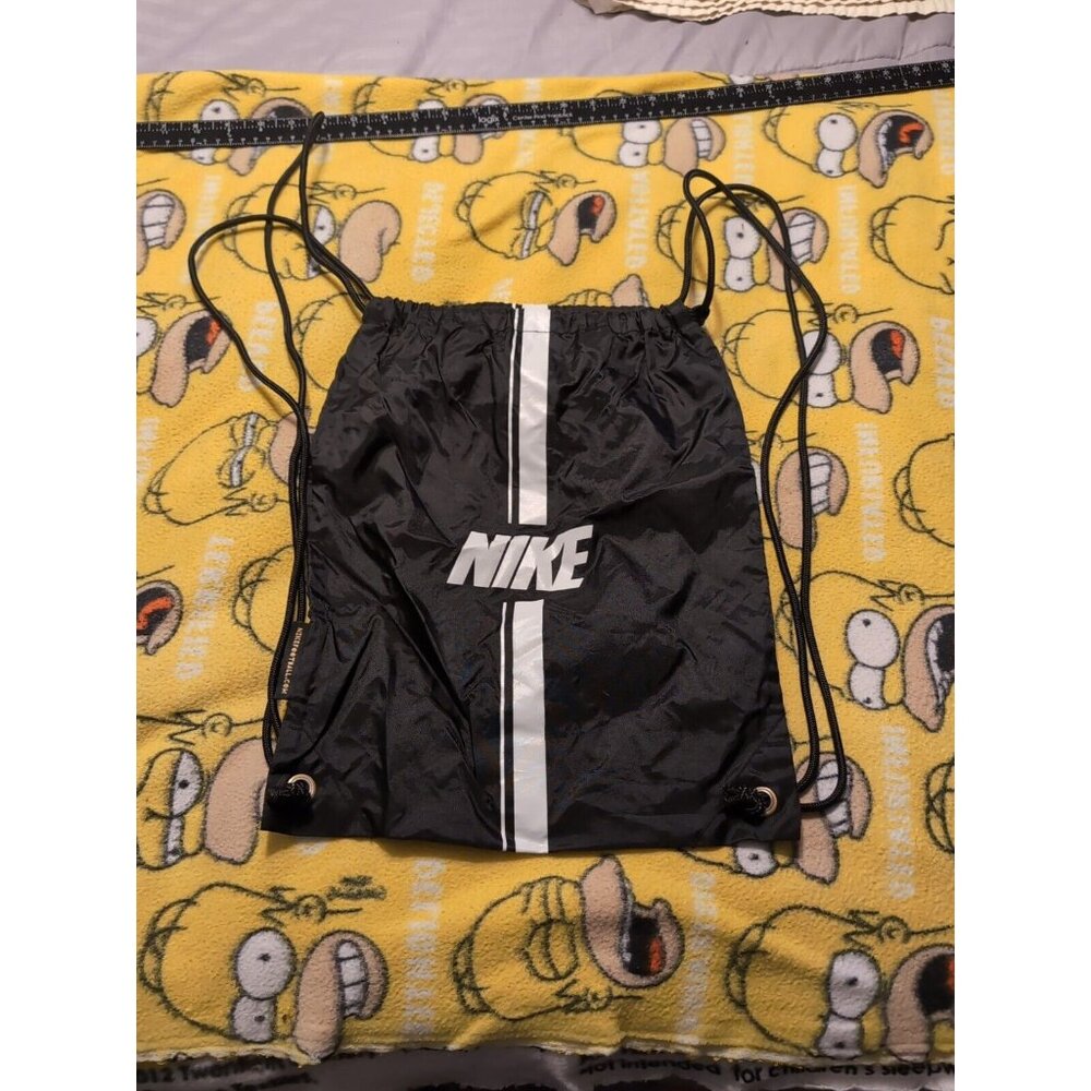 Nike Tempo FootBall Black White Drawstring Backpack